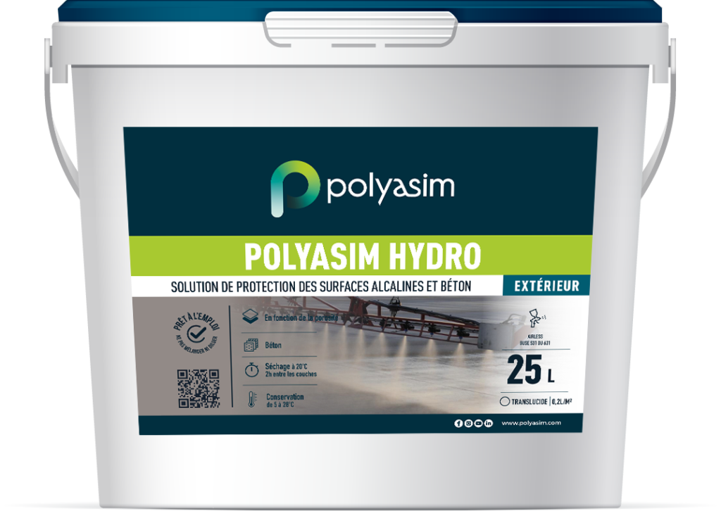 Seau Polyasim Hydro, solution d'étanchéité du béton