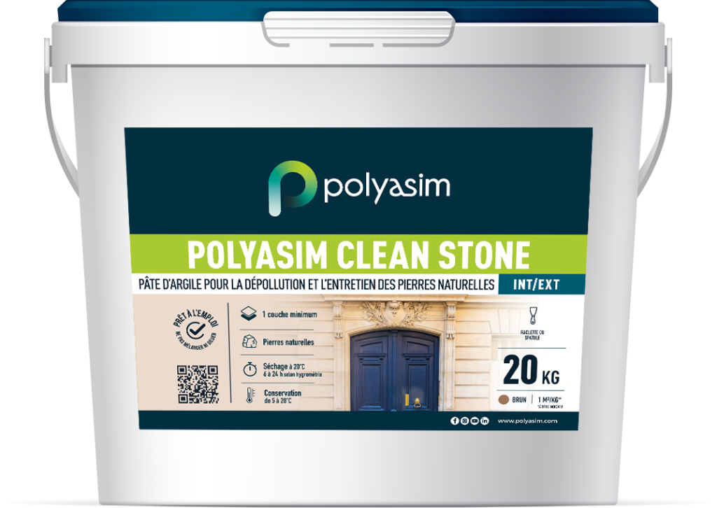 Seau Polyasim Clean Stone, solution de nettoyage de la pierre